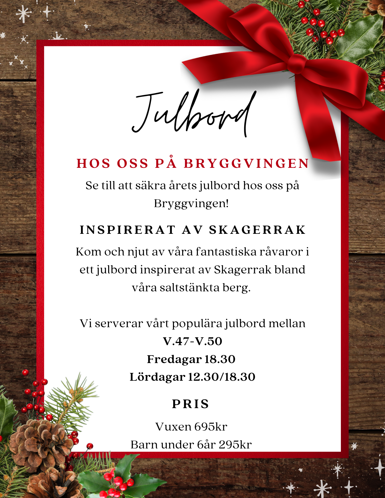 Gräddvit med Krans Julmeny (2)