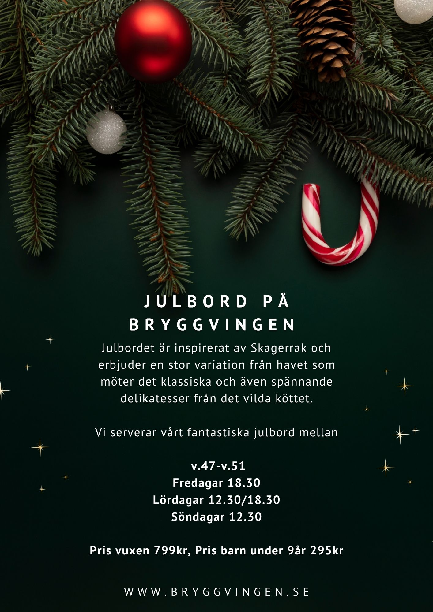Gold Green Elegant Merry Christmas A4 Document