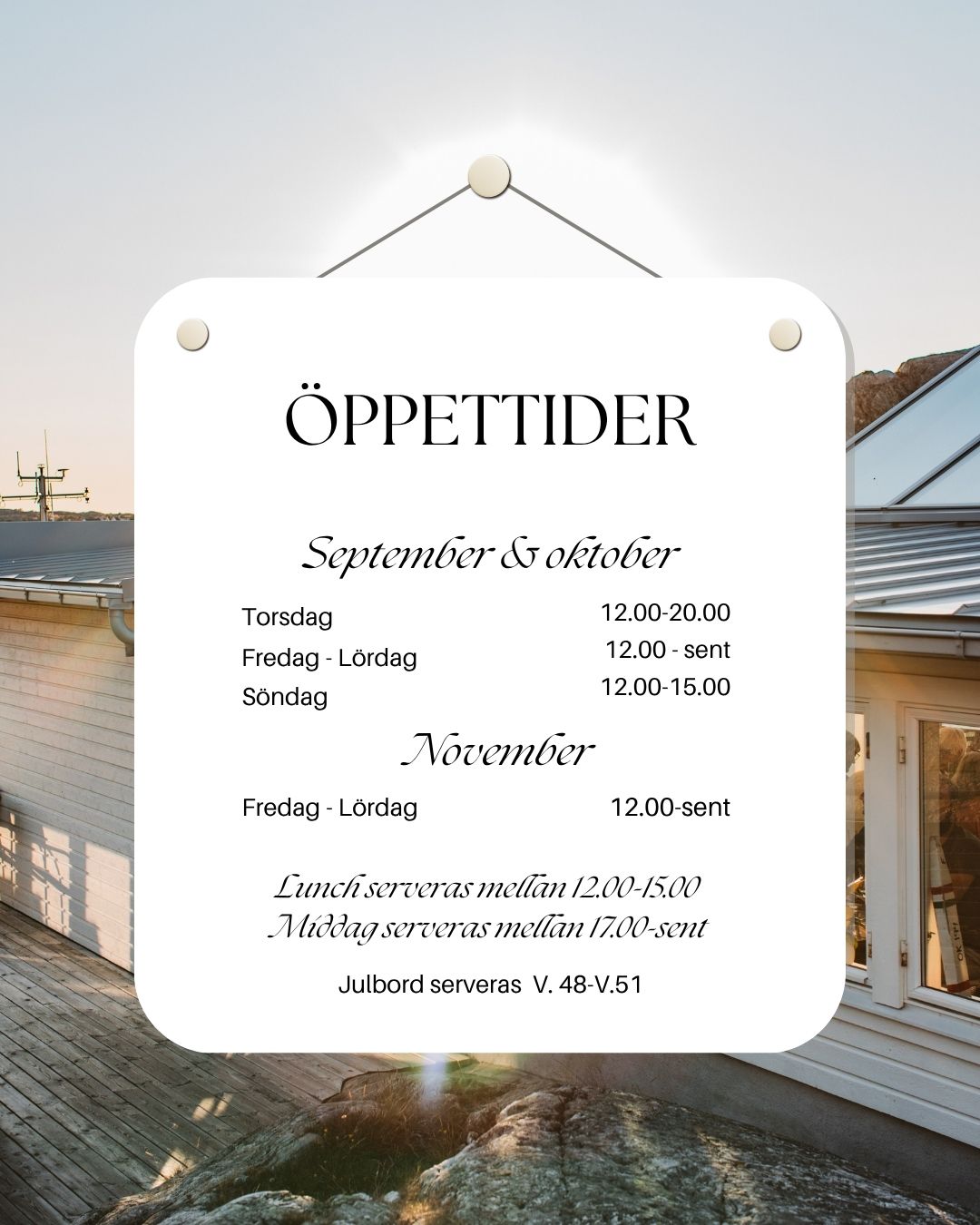 öppettider